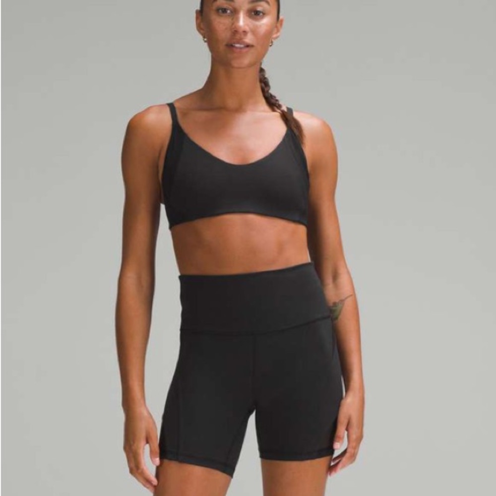 Lululemon Wundertrain Mesh Panel High Rise Shorts 6”Black - size 2